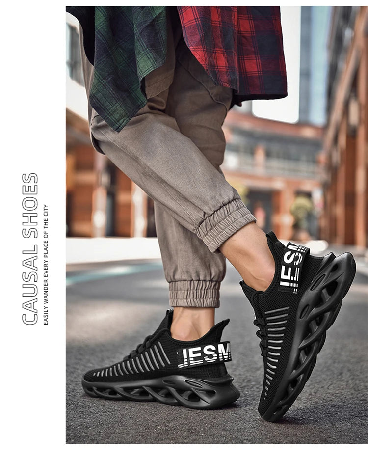Atmungsaktive Freizeit-Sportschuhe für Frühling und Sommer, leichte, flache Lauf-Slipper für Damen und Herren