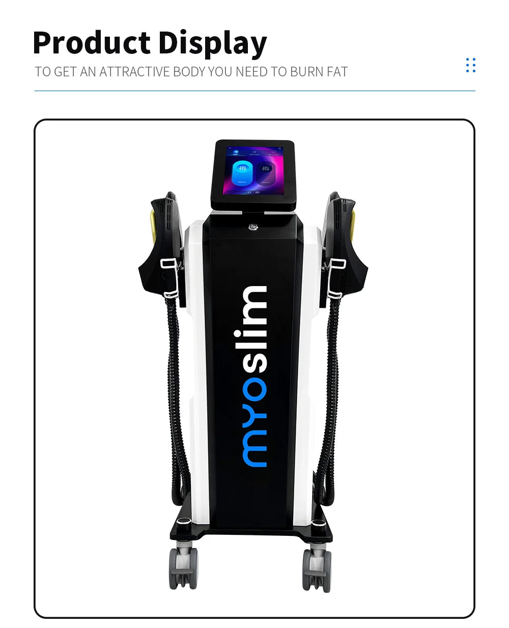 Myoslim 6500W HF Elektromagnetische Körperschlankung Muskelstimulation Fettentfernung Körperschlankung Muskelaufbau EMS Body Sculpt Maschine