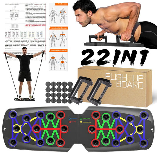 NW Push Up Board 21 in 1 Portable Folding Exercise Station Portable Push up Fitness Equipment Strength gym Training Equipment