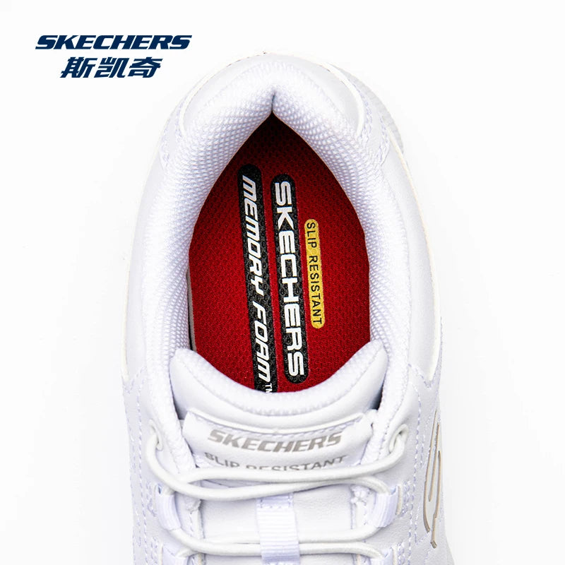 Skechers Chaussures Décontractées pour Hommes en Cuir, Baskets à Semelle Souple, Légères, pour la Course, l'Athlétisme, le Jogging et la Marche