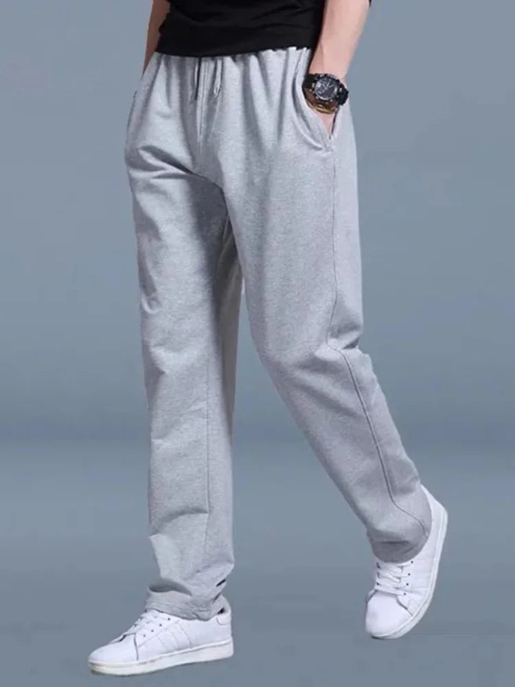 2025 neue Jogginghose Herren Trainingshose Sportbekleidung Gestrickter Trainingsanzug Sporthose Hose Weites Bein Kleidung