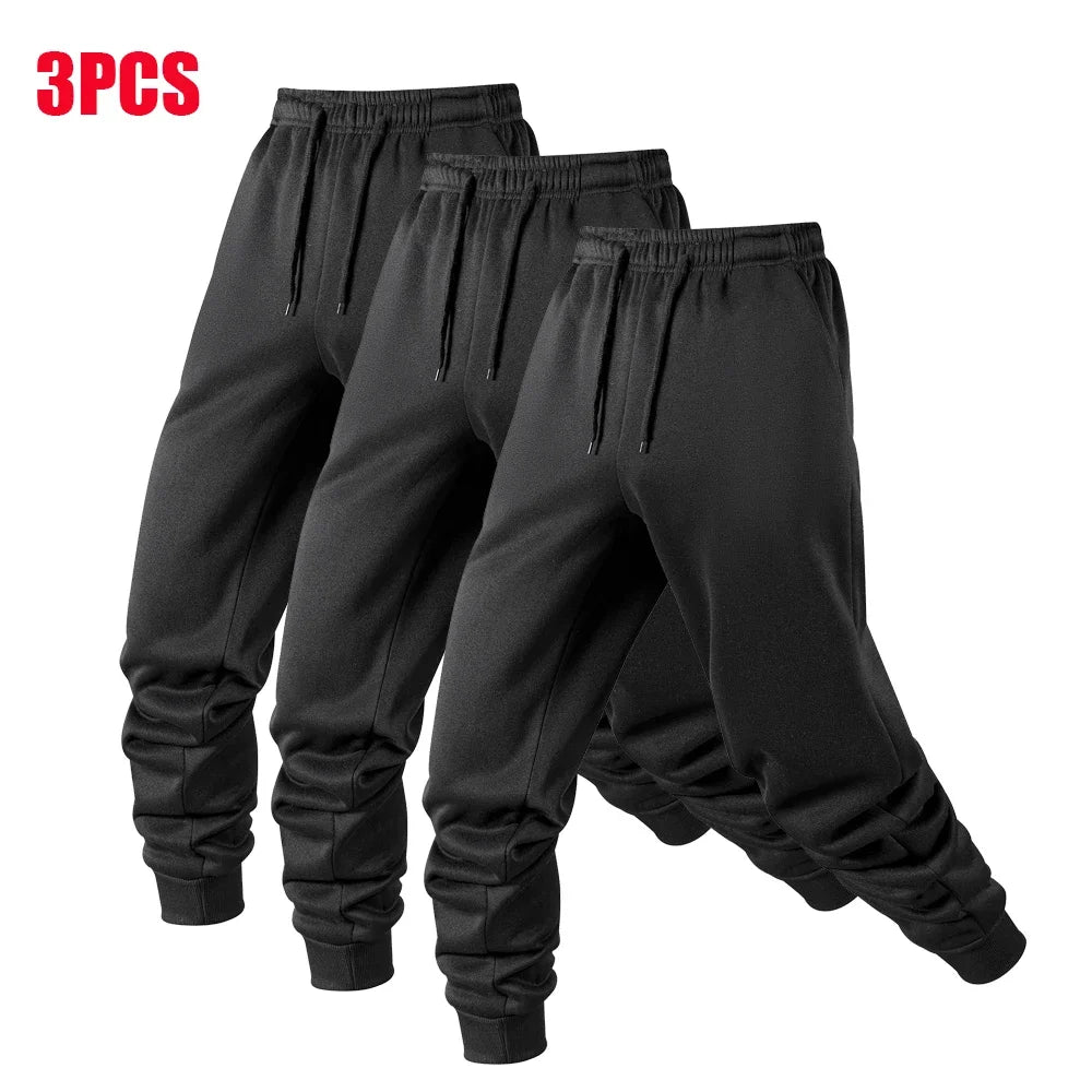 1/3 Pack Men's Warm Sports Pants Male Casual Sportswear Running Workout Long Pants Sport Trousers Jogger Sweatpants