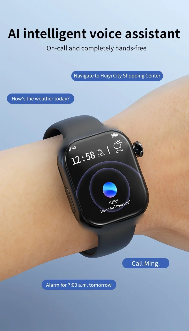 Neue VP19 Android Smartwatch Globale Version Wifi GPS 4G 5G Vollnetz SIM-Karte Drehbare Kamera Videoanruf Google Play Erwachsene
