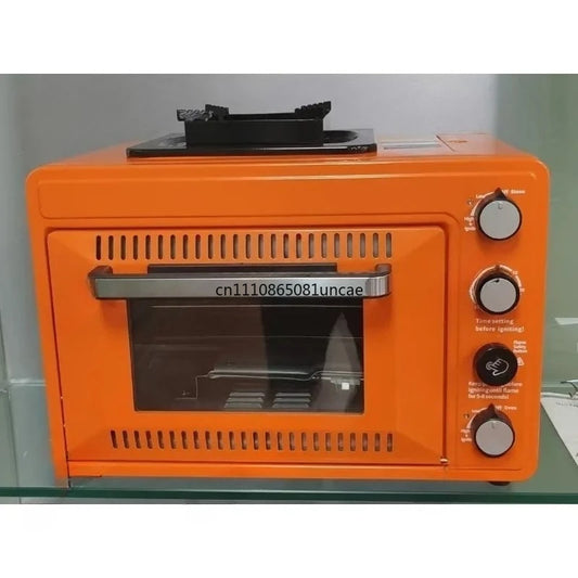 Cross-Border Outdoor Portable Gas Oven, Field Camping, Integrated Casserole, 25-30L Oven