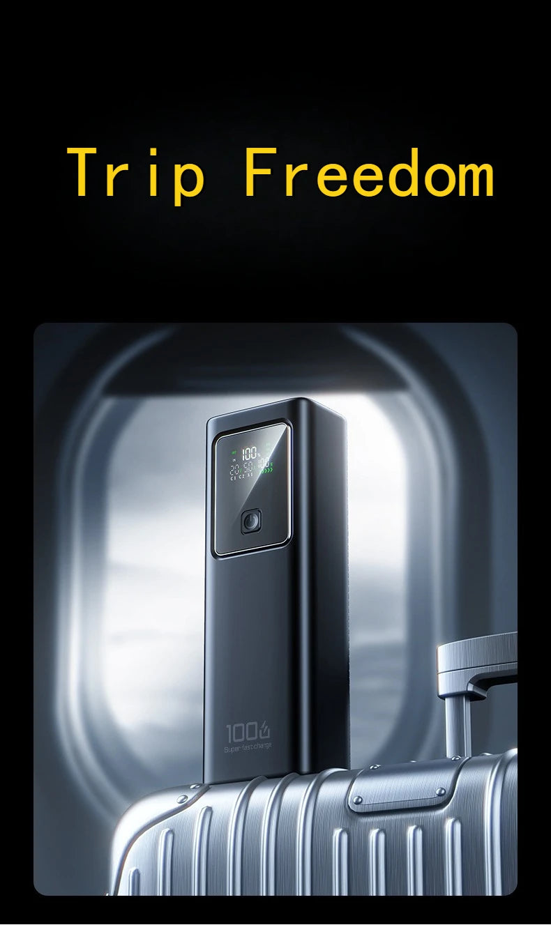 20000MAh 100W Power Bank, Fast Charging Large Capacity Long-lasting Mobile Phone Charging Laptop Portable Outdoor Power Bank
