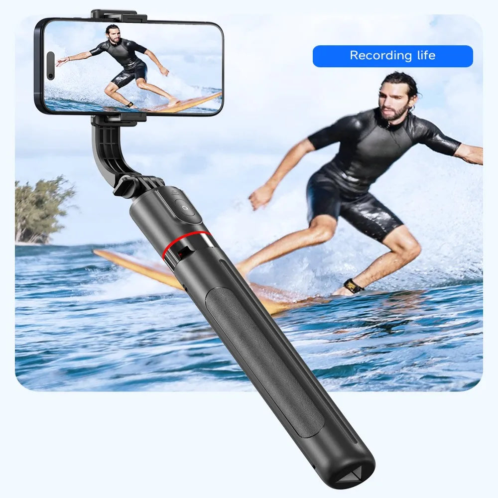 Gimbal Stabilisateur Perche à Selfie Trépied Gimbal Rotation 360 Mode de Prise de Vue Suivi avec Lumière Pour iPhone Xiaomi Téléphone Android
