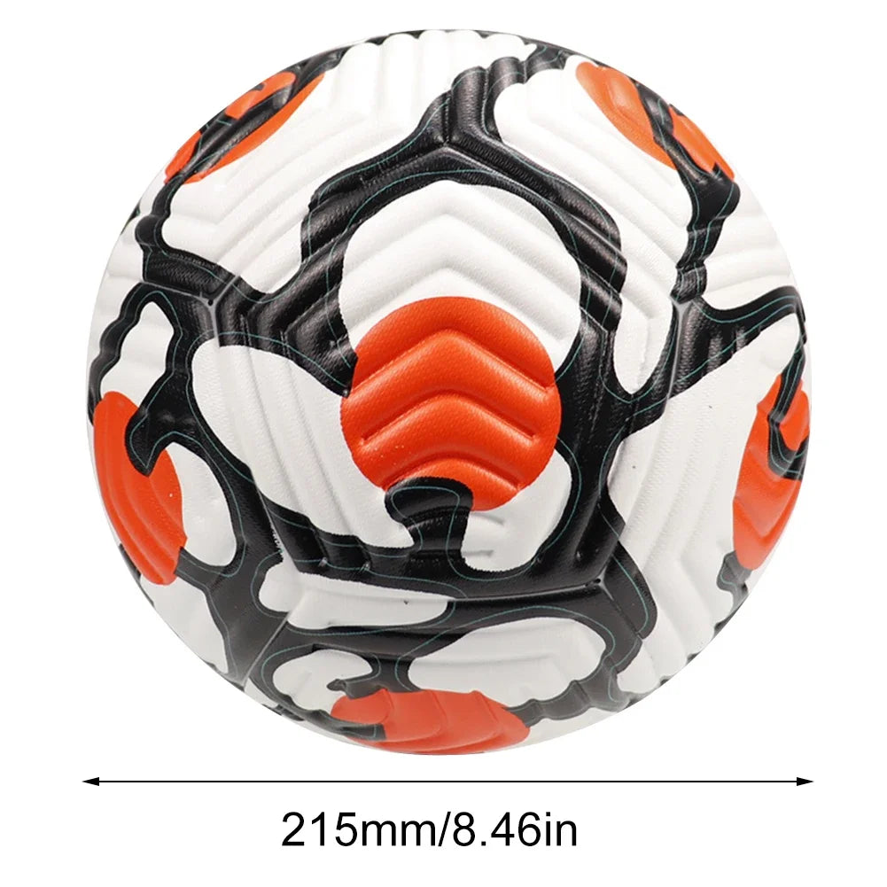 Ballons de football professionnels taille 5, en cuir, cousus à la machine, pour enfants et adultes, pour l'entraînement sportif en extérieur