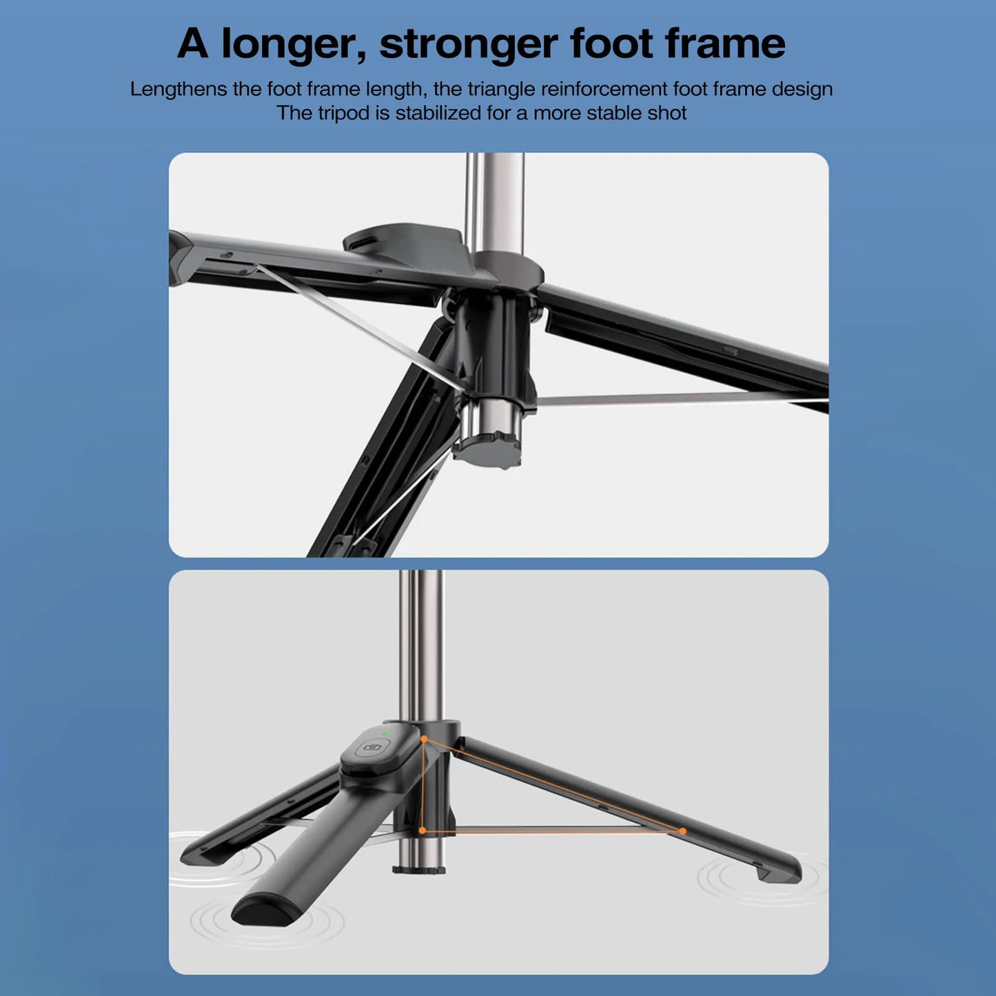 Tragbares magnetisches Selfie-Stick-Stativ für Magsafe iPhone 14 13 12 Handheld Stabilizer Stange mit Fernbedienung für Samsung