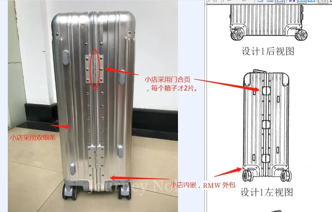 Bagage de voyage Spinner 20/24/26/29, valise de marque en alliage aluminium-magnésium de haute qualité