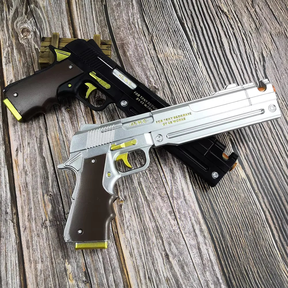 Pistolet Dante PU de 15 pouces Devil May Cry 4 Ebony Ivory Accessoire de Cosplay Anime DMC Pistolet Réel Katana Japonais Pistolet Jouet Cadeau Original