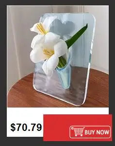1 vase en cristal d'imitation, vase en plastique transparent créatif anti-chute, pot de fleurs transparent durable, vases de décoration modernes pour la maison