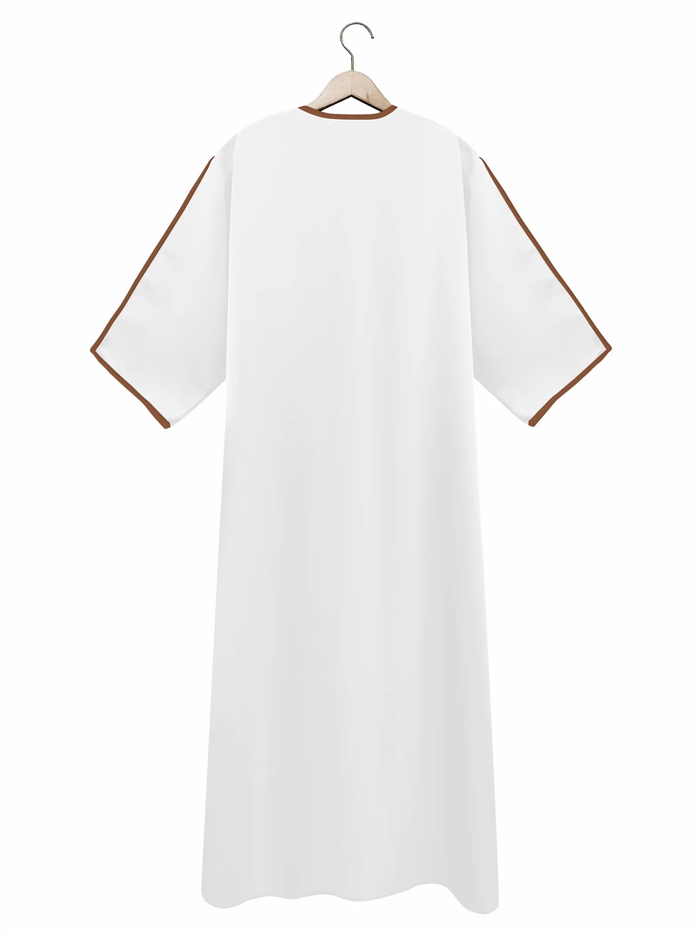 Nouvelle Abaya Musulmane Homme 2026 Robe Islamique Saoudienne Caftan Longue Robe Homme Marocain Thobe Jubba Uni Décontracté Brodé Caftan
