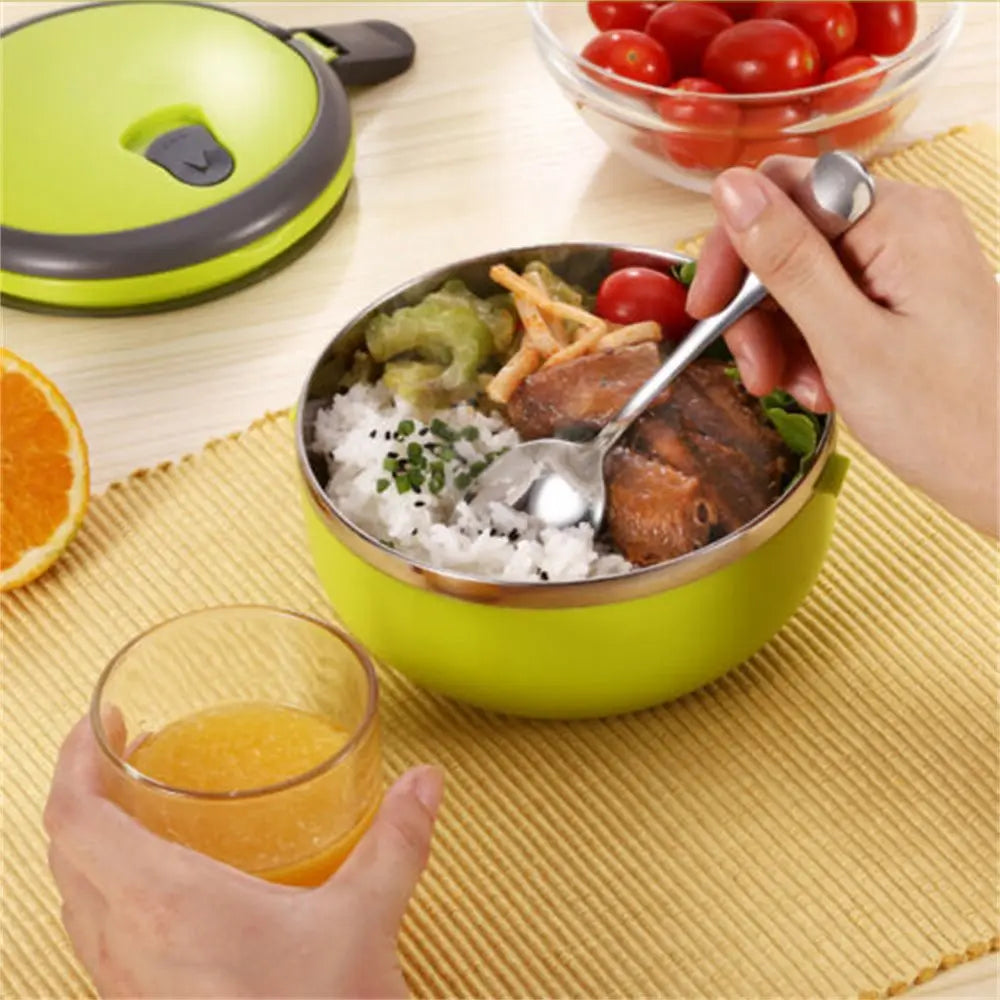 Tragbare, auslaufsichere isolierte Lunchbox für Kinder und Erwachsene, Behälter für warme Speisen, Warmhaltebox, Vakuum-Thermobox