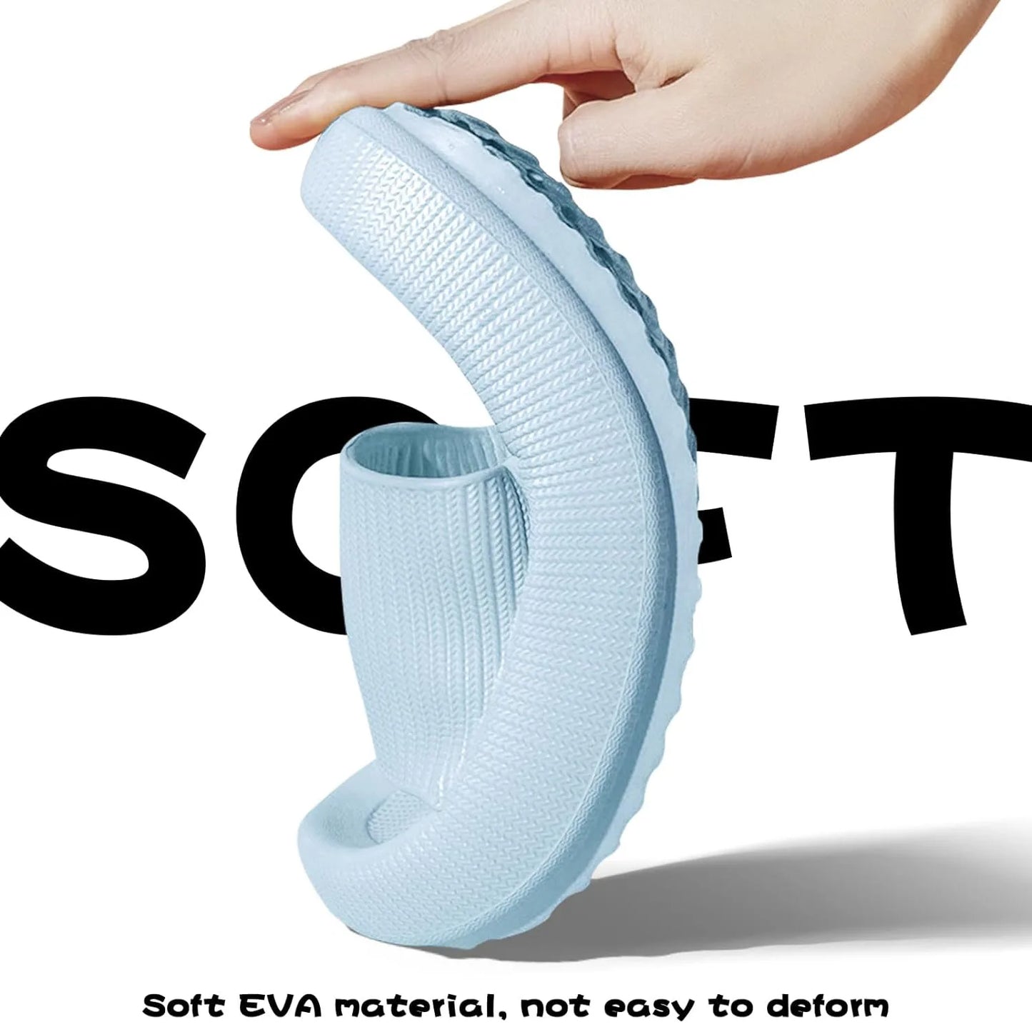 Sliders Cloud Slippers Non-Slip Mens Womens Slippers Cloud Sliders Soft Flip Flops with Thick Sole for Shower Bathroom