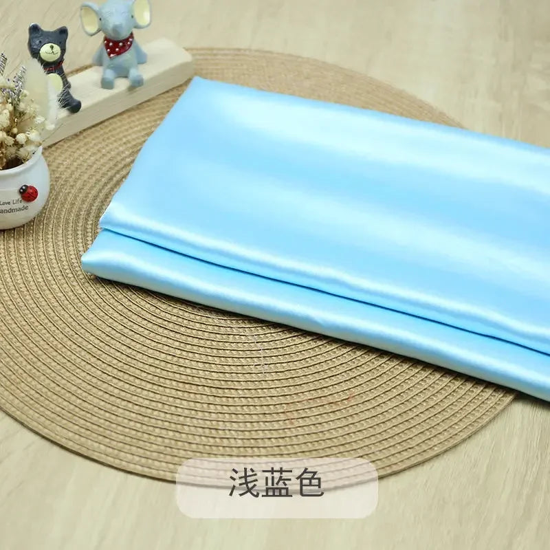 Hochdichter mikroelastischer Satinstoff Meterware für Kleider, Kleider, Pyjamas, Kostüme, DIY-Nähen, weich, glatt, blickdicht, glänzender Stoff