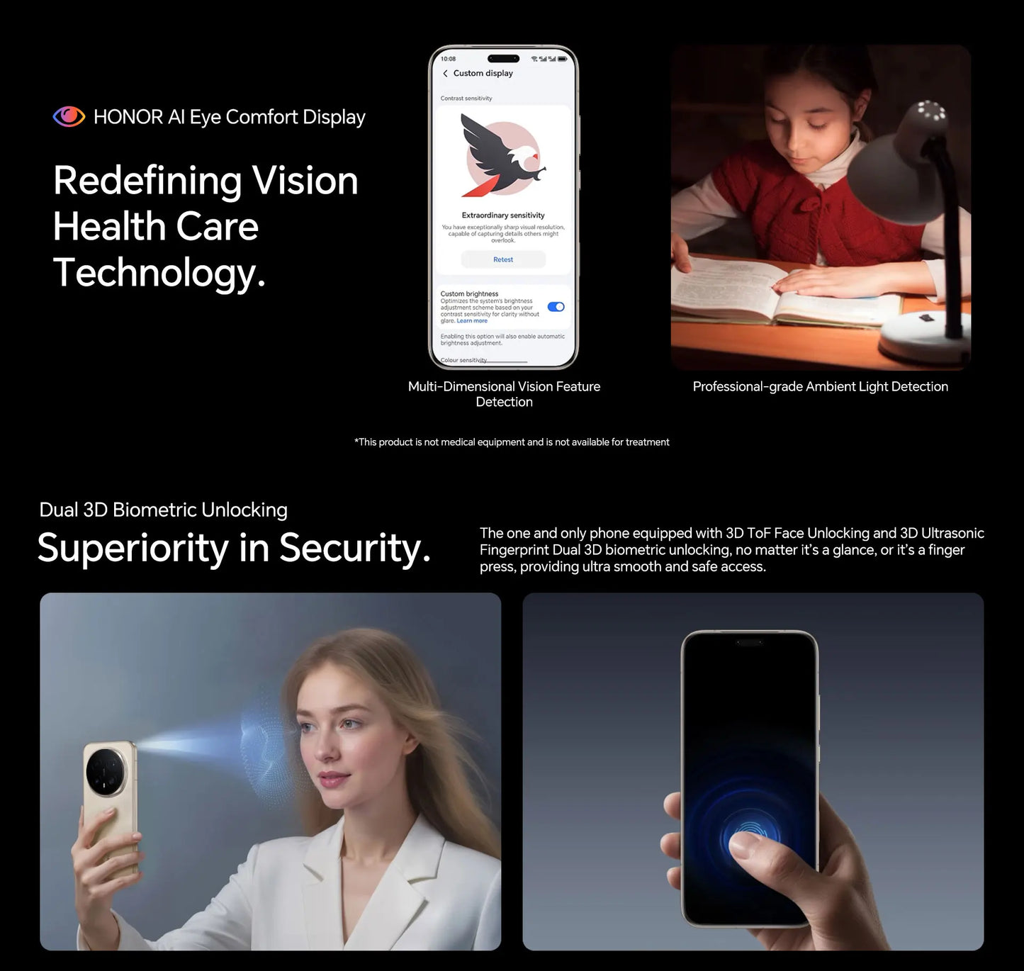 Version globale HONOR Magic8 Pro Snapdragon 8 Elite Gen 5 Écran OLED 6,71'' 120Hz 7100mAh SuperCharge 100W Téléphones Magic 8 Pro