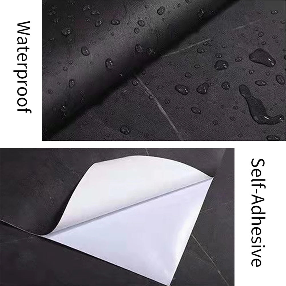 40cm Wide Matte Thick Self-Adhesive Contact Paper Waterproof Marble Wallpaper Furniture Kitchen Countertop Rock Wall Stickers