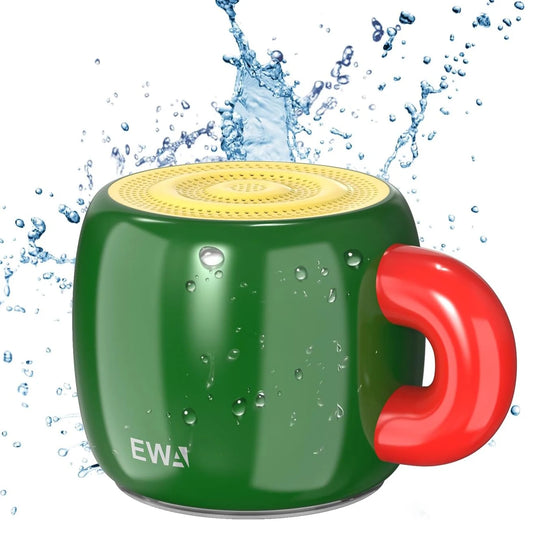 EWA Mini Kabelloser Bluetooth 5.4 Lautsprecher Bass Sound,Täglich Wasserdichter Lautsprecher,Tragbarer Metall Lautsprecher MP3 Player 700mAh HiFi Sound