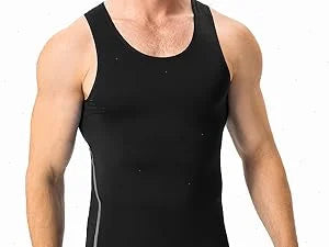 Herren Kompressionsshirt Ärmelloses Tanktop Herren Schnelltrocknend Workout Fitness Gym Baselayer Unterhemd Bodybuilding Laufweste