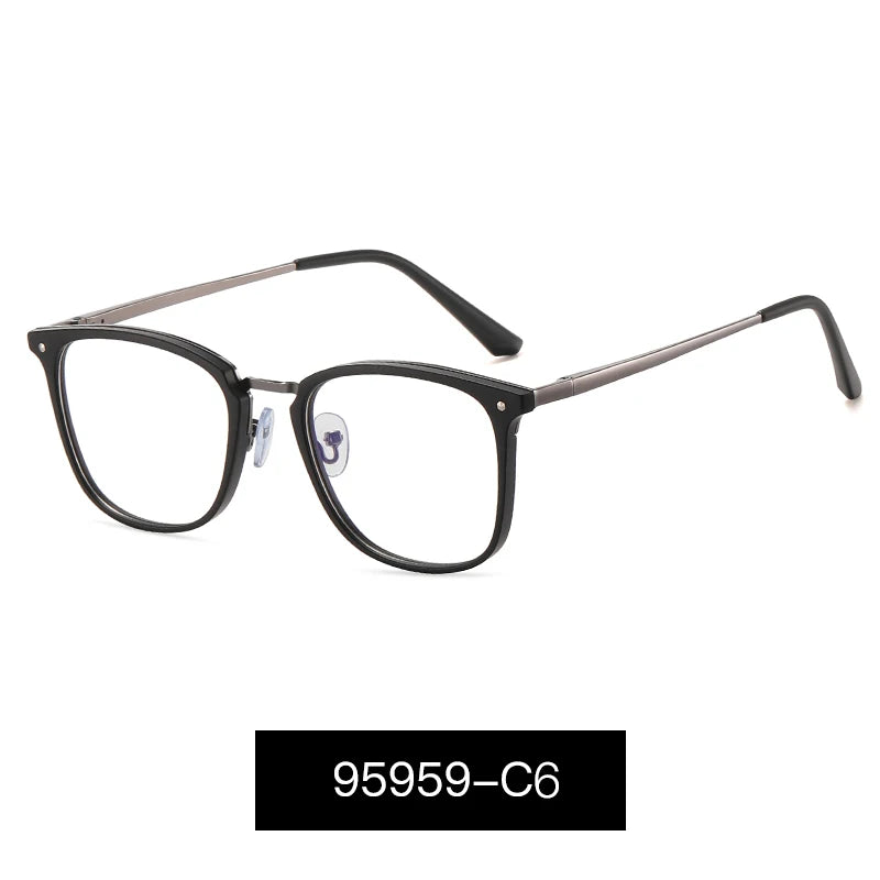 JMISUS Fashion Square Progressive Gleitsichtbrille Herren Damen Photochrome Optische Brille Mehrstärken-Gläser zum Lesen und für den Computer
