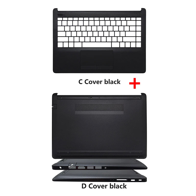 NOUVEAU Pour HP 14-CF 14-DF 14-DK 14-DP 14S-CR 14S-CF 340 G5 Ordinateur portable Coque arrière LCD Façade Lunette Repose-poignets Boîtier inférieur Clavier