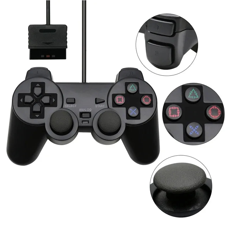 9 Colors Wired Gamepad for Sony PS2 Controller Gamepad for Sony PS2 Console Controller Mando Joystick Console Gaming Accessories