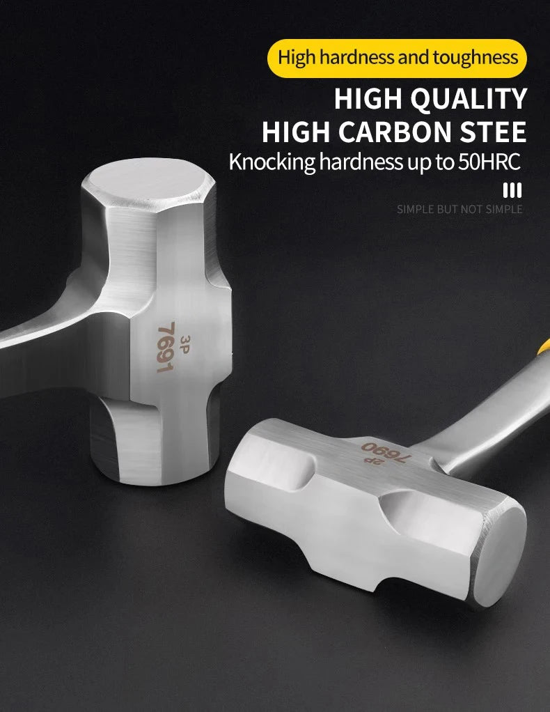 Claw Hammer 2P 3P Heavy Duty Octagonal Hammer Nail Lifting Crushing Hammer Professional Construction Multifunctional Hand Tools