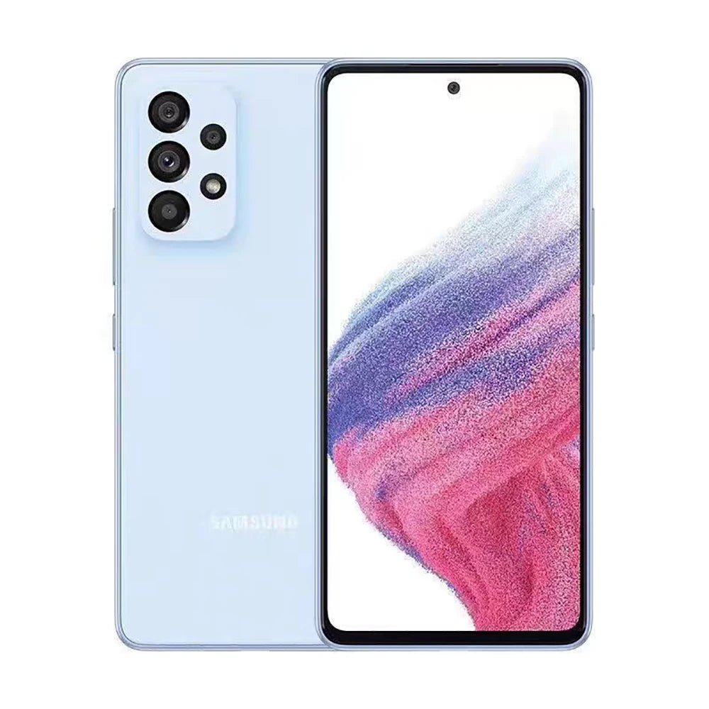 Téléphone intelligent Android reconditionné Samsung Galaxy A53 5G, écran 6,5 pouces, édition mondiale, double carte, huit cœurs, quatre caméras 64MP, 5000mAh, NFC