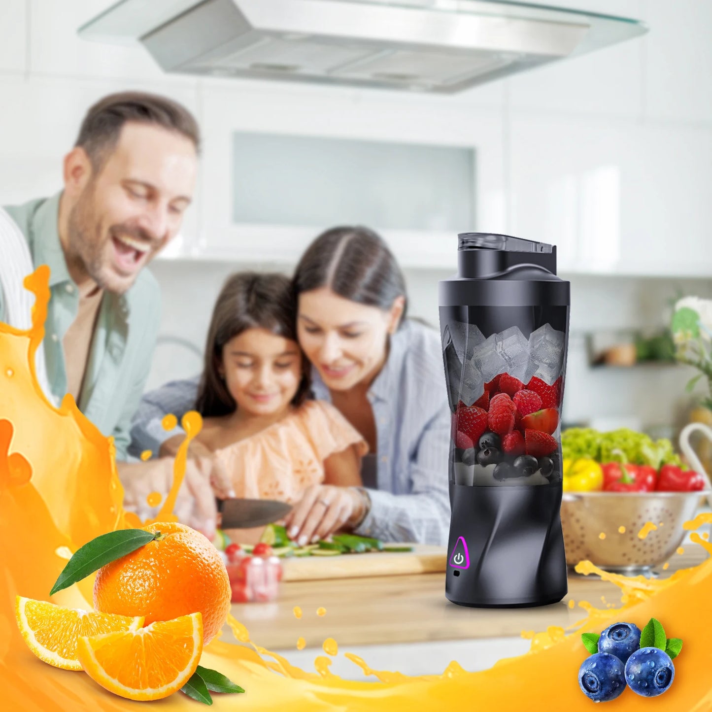 Mixeur Presseur Électrique Portable Fruits Frais 700ML Multifonctionnel USB Rechargeable Shakes Smoothies Blender Tasse Mixeur Extérieur