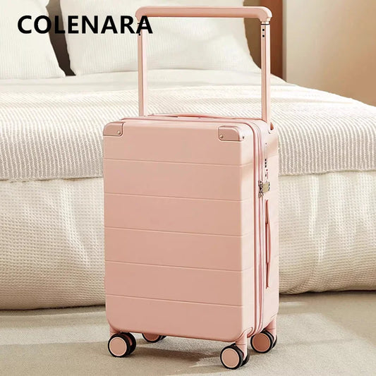 COLENARA Gepäck Neu 20"24" Herren Aluminiumrahmen Boarding Box Damen ABS + PC Trolley Koffer "26 Zoll Handgepäck Reisekoffer