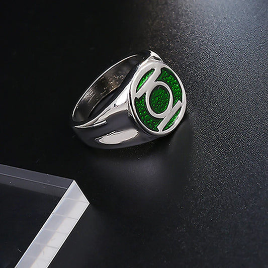 Catuni Movie Green Fashion Lantern Ring Jewelry Gifts Accessories for Man Fans Party