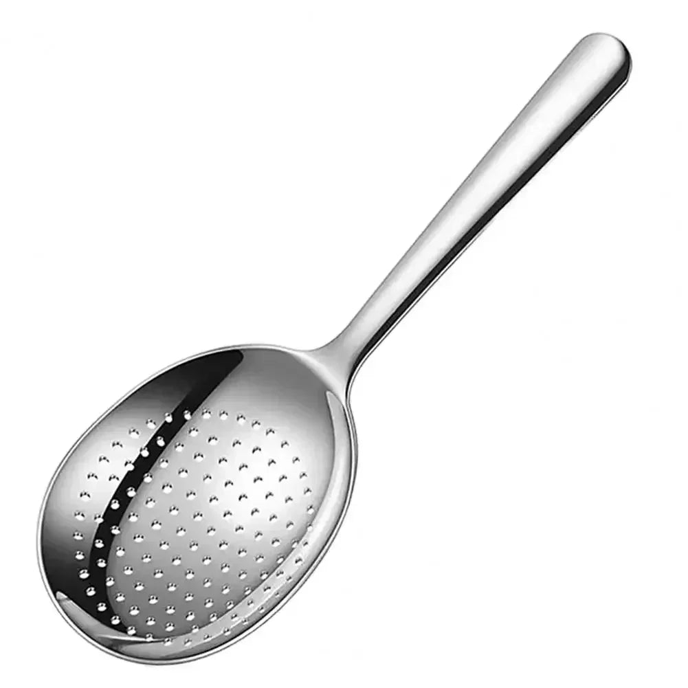 Stainless Steel Soup Ladle Long Handle Slotted Spoon Fruit Food Scoop Kitchen Tablespoon Cooking Utensils For Serving Straining