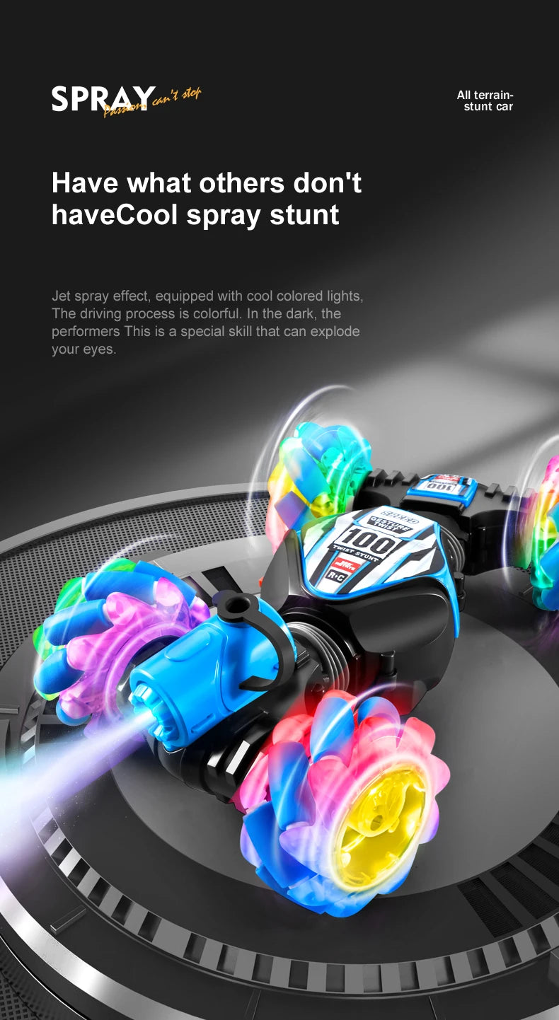 Top RC Stunt Car 2.4G Ferngesteuertes Auto RC Uhr Gestensensor LED Rotation Geschenk Elektronisches Spielzeug für Kinder Jungen