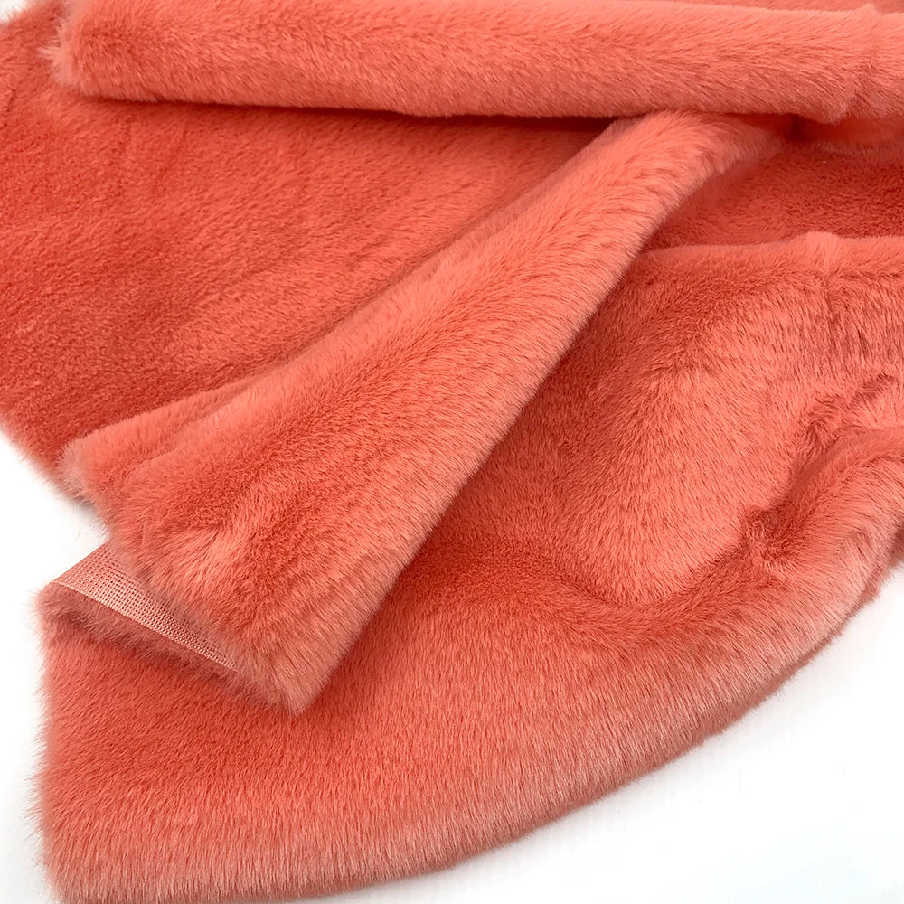 10mm Pile Length Fur Fabric Polyester Imitation Fur Fabrics Handmade DIY Encryption Thickening Fake Rabbit Hair Fur Plush Fabric