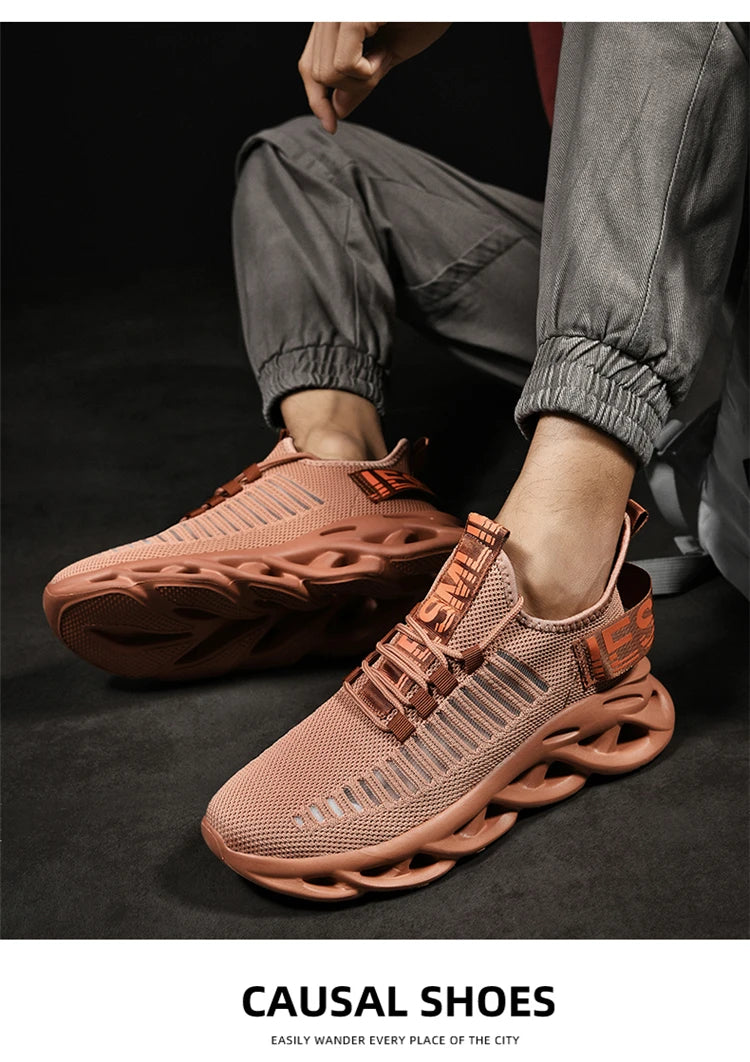 Atmungsaktive Freizeit-Sportschuhe für Frühling und Sommer, leichte, flache Lauf-Slipper für Damen und Herren