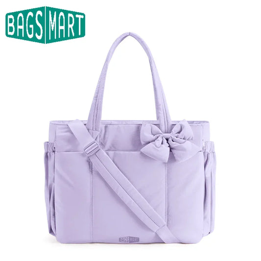 BAGSMART Große Umhängetasche für Damen Vielseitige Pendlerhandtasche Messenger mit mehreren Taschen Schulter-Sporttasche