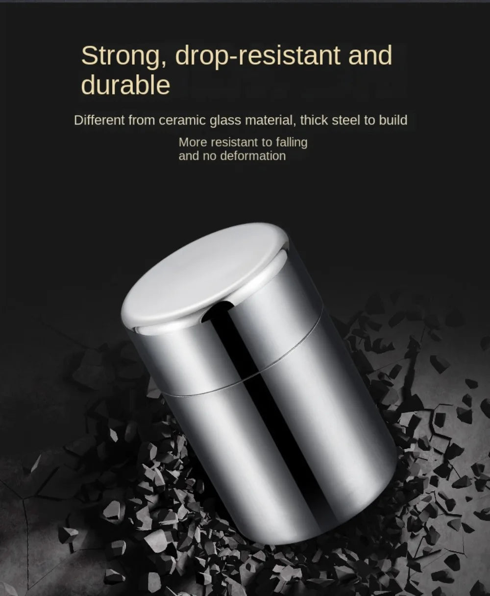 Hiqh Quality Stainless Steel Tea Tin 400ml/550ml Moisture-proof Tea Jar Large Capacity Sealed Tea Can for Home&Travel