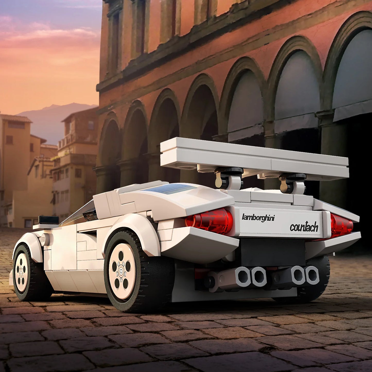 LEGO Speed Champions Lamborghini Countach 76908 Rennwagen-Spielzeug-Sammelbausatz Rennfahrer-Minifigur als Geburtstagsgeschenk