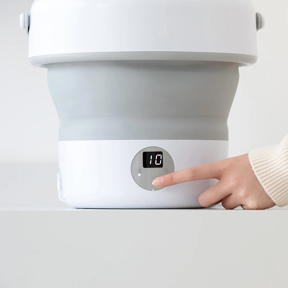 6L 11L Faltbare tragbare Waschmaschine mit Schleudertrockner für Kleidung, Reisen, Zuhause, Ultraschall-Unterwäsche, Socken, Mini-Waschmaschine 110V 220V