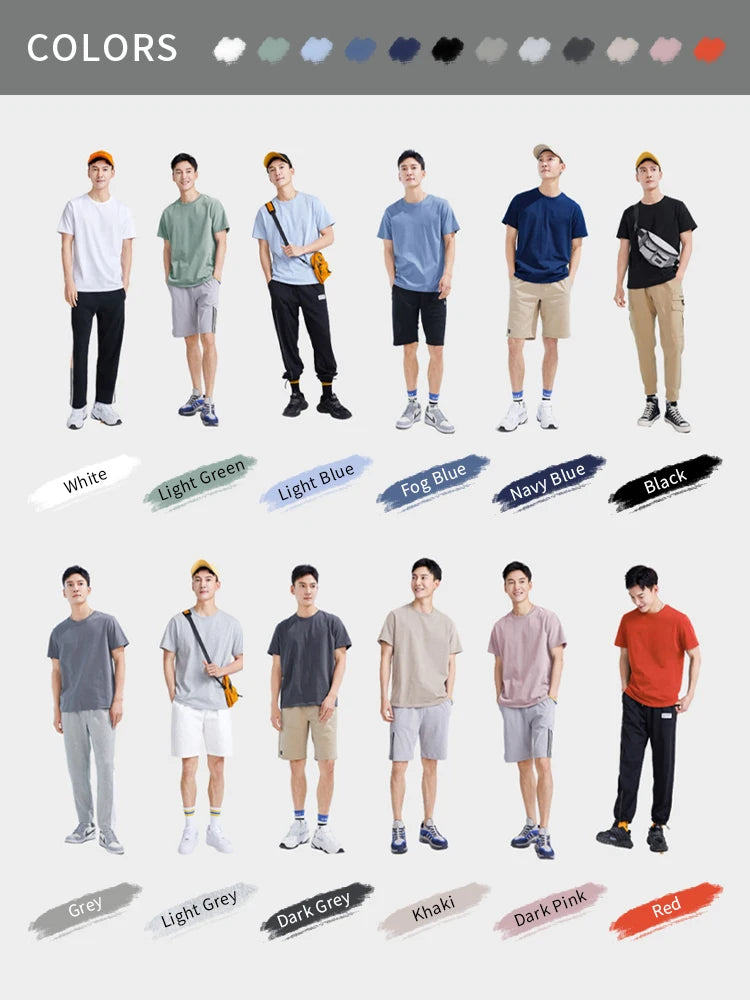 Pioneer Camp 5er-Set Einfaches Herren-T-Shirt Unifarben 100% Baumwolle T-Shirts Herren Neu eingetroffen Kurzarm Herren T-Shirt Einfach Täglich Casual