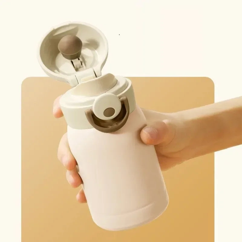 Mini tasse thermos de 220 ml/350 ml, tasse de poche, tasse à café thermique en acier inoxydable, flasque sous vide, bouteille d'eau chaude isotherme, cadeau pour enfants