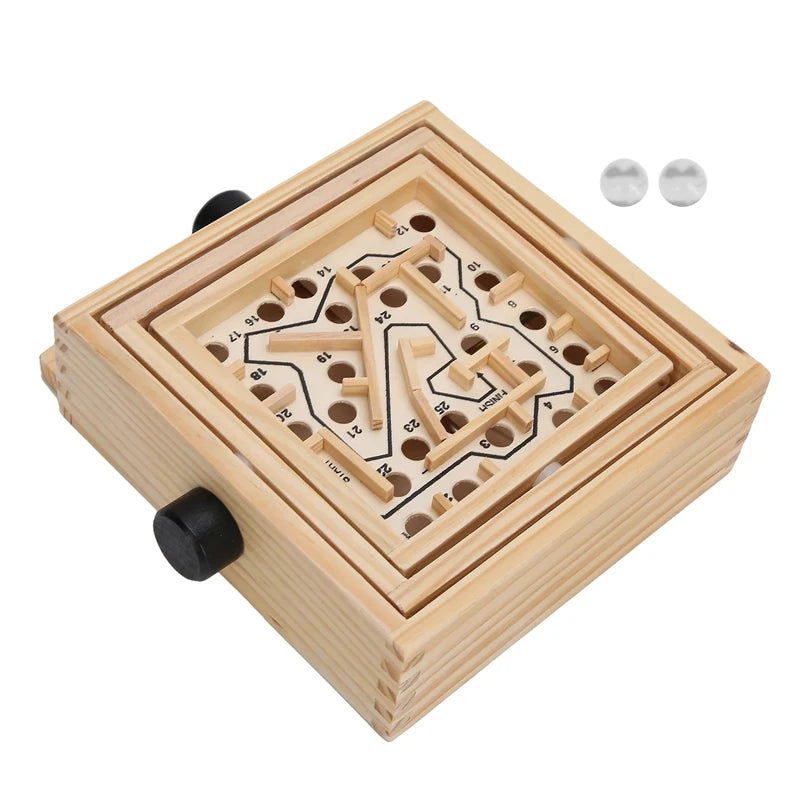 Holzlabyrinth Murmel Kipp Labyrinth Holzspiel Puzzle Intelligenz Spielzeug Hobbys Geschenke Geburtstag Kinder Für Gäste