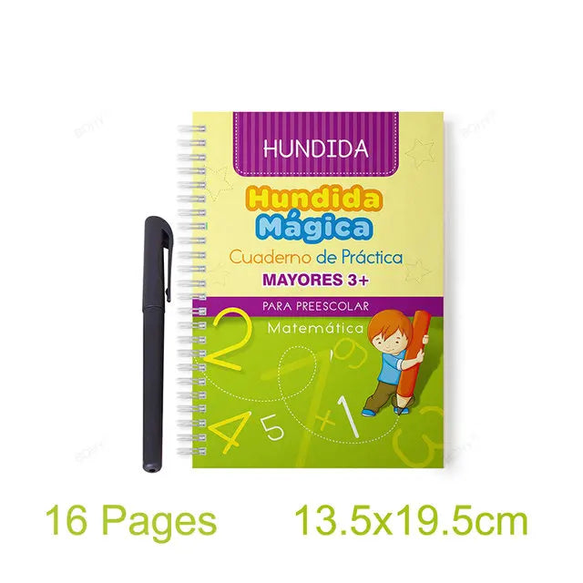 Sank Magic Practice Deutsch Übungsbuch Stift Spanisch Kalligraphie Für Kinder Kostenloses Abwischen Englisch Französisch Wiederverwendbares Schreiblernbuch Kostenloser Versand