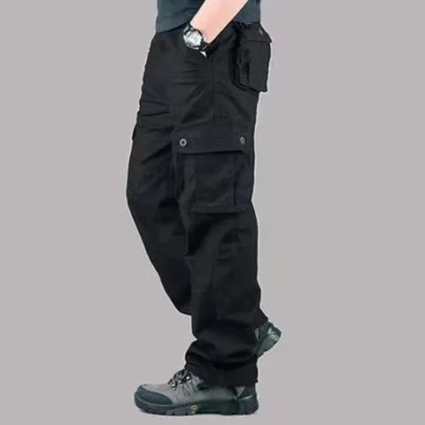 Pantalon cargo tactique 2025 pour homme, en coton, salopette, pantalon de travail extérieur, grande taille, vêtement pour homme, pantalon de randonnée camouflage avec plusieurs poches