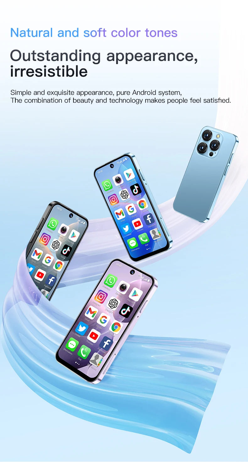 SOYES XS19 Mini Smartphone 3.88 Zoll 2 GB RAM 16 GB ROM Android 10.0 mit Gesichtserkennung Dual SIM Standby 3G-Netzwerk Kleines Telefon