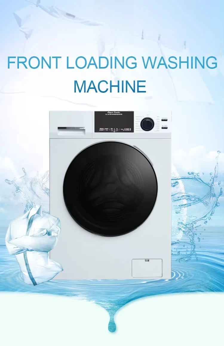 Front-load Washers and Dryer 2 in 1 Household Washing Machine