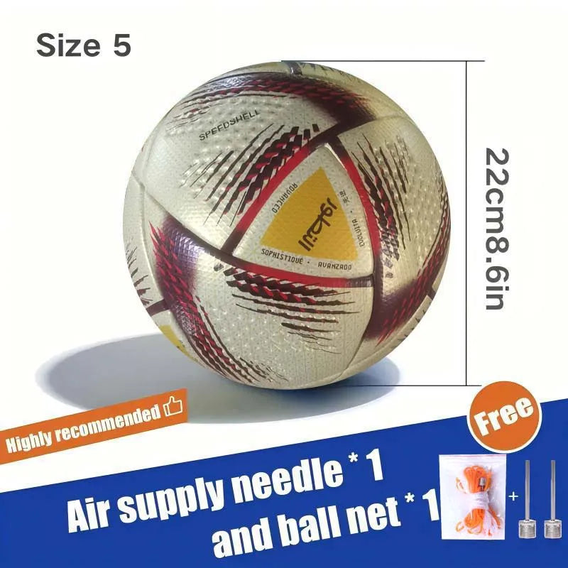 Ballons de Football de Haute Qualité Taille Officielle 5 Matériau PU Sans Couture But Équipe Match en Extérieur Jeu Entraînement Ballon De Foot