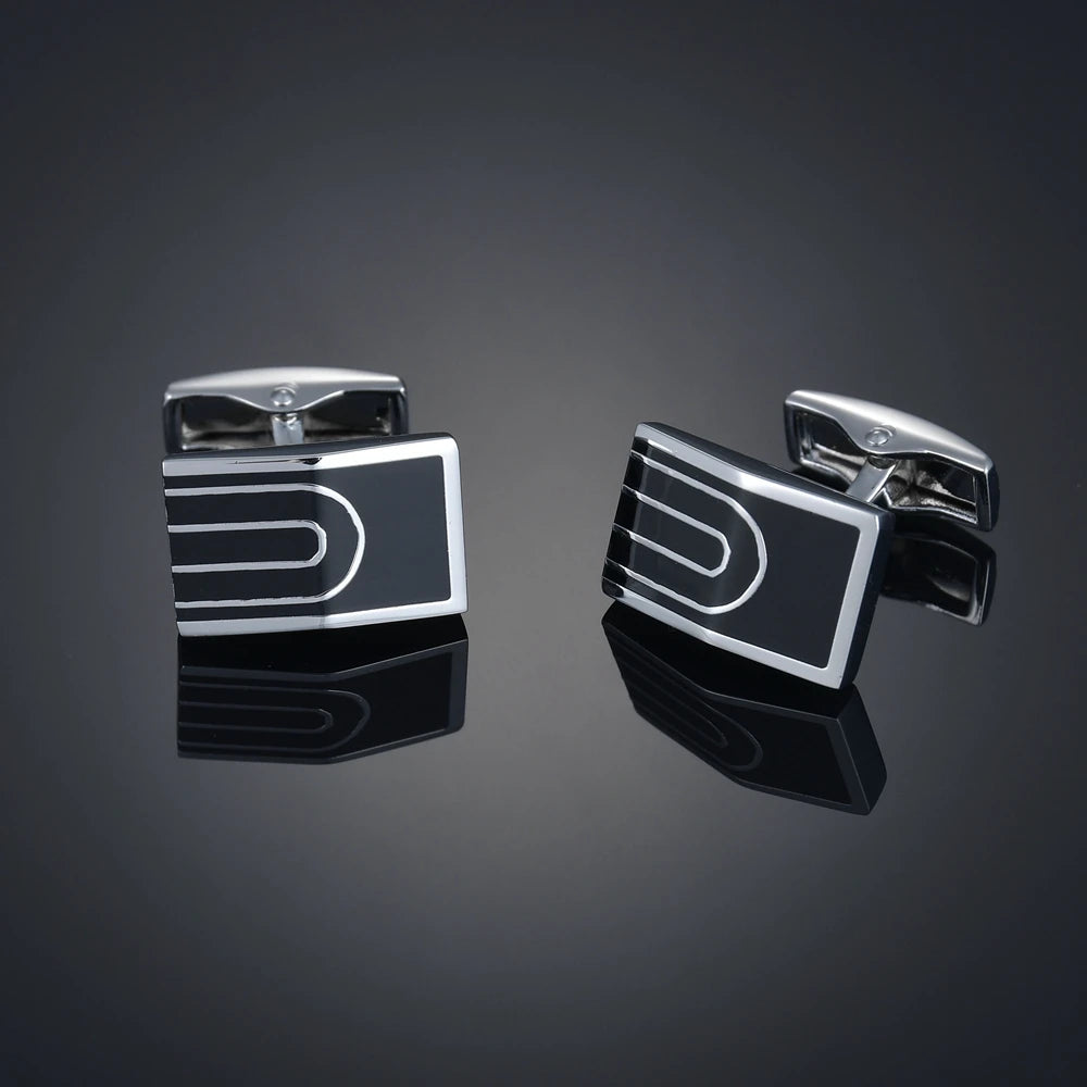 Quality Gems Craft Manschettenknöpfe Blumenmuster Golden Horse Muster Stoff Französische Ovale Hemd gemelos cuff links