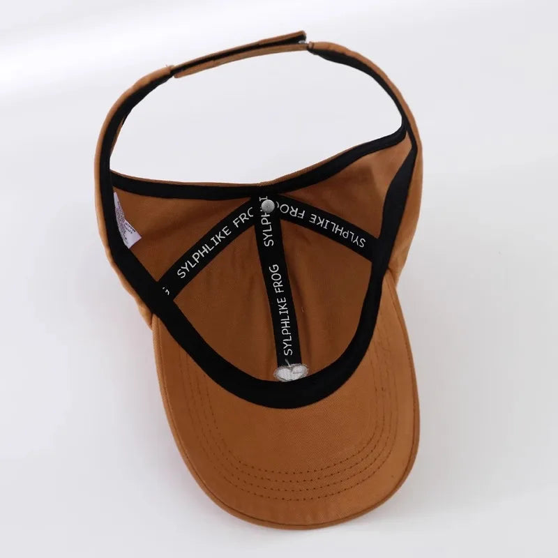Casquettes de Baseball pour Enfants Garçons Filles Chapeau de Soleil Cœur Creux Amour Chapeaux à Queue de Cheval Haute Casquettes de Baseball Réglables pour Enfants de 4 à 12 Ans