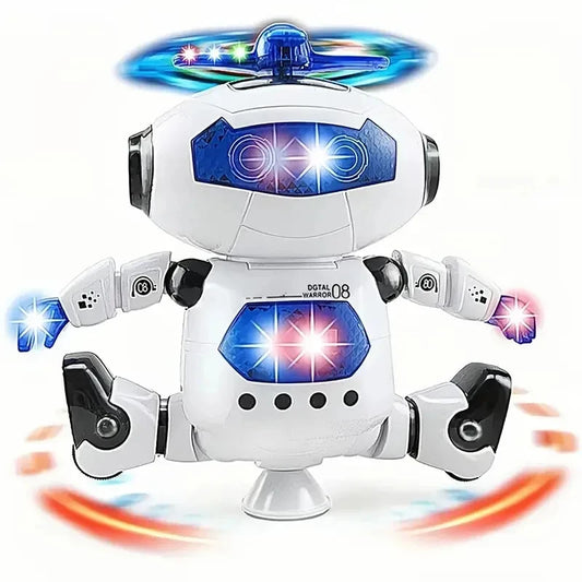 Kinder Roboter Rotierende Tanzspielzeuge Mit Musik LED-Licht Elektronische Laufspielzeuge für Jungen Mädchen Geburtstag Weihnachtsgeschenk